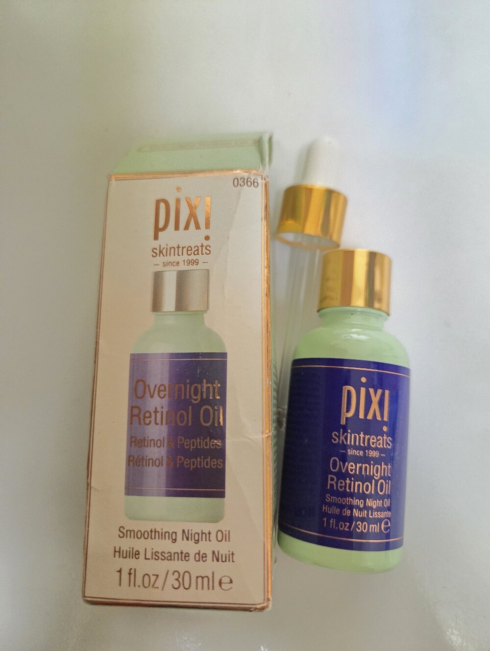 Pixi Overnight Retinol Oil 1 oz Retinol Peptides Smoothing Night Oil
